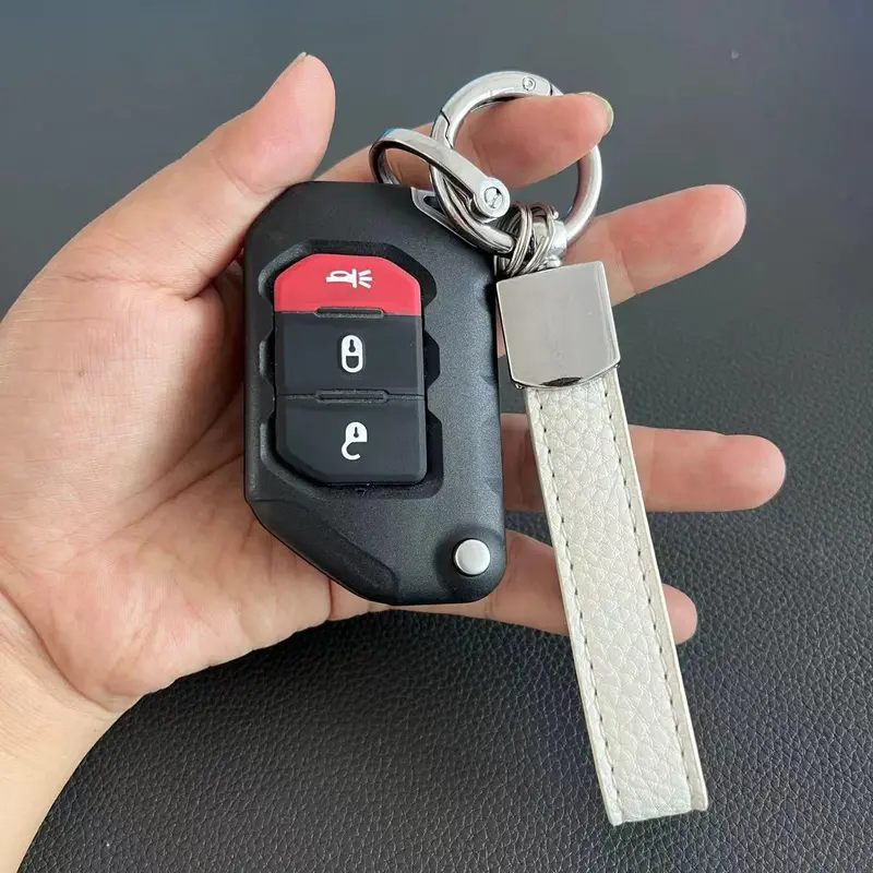 Fashion Car Key Keychain, PU Leather Car Key Holder, Universal Car Key Holder for Women & Men, Car Accessories for Daily Use 6