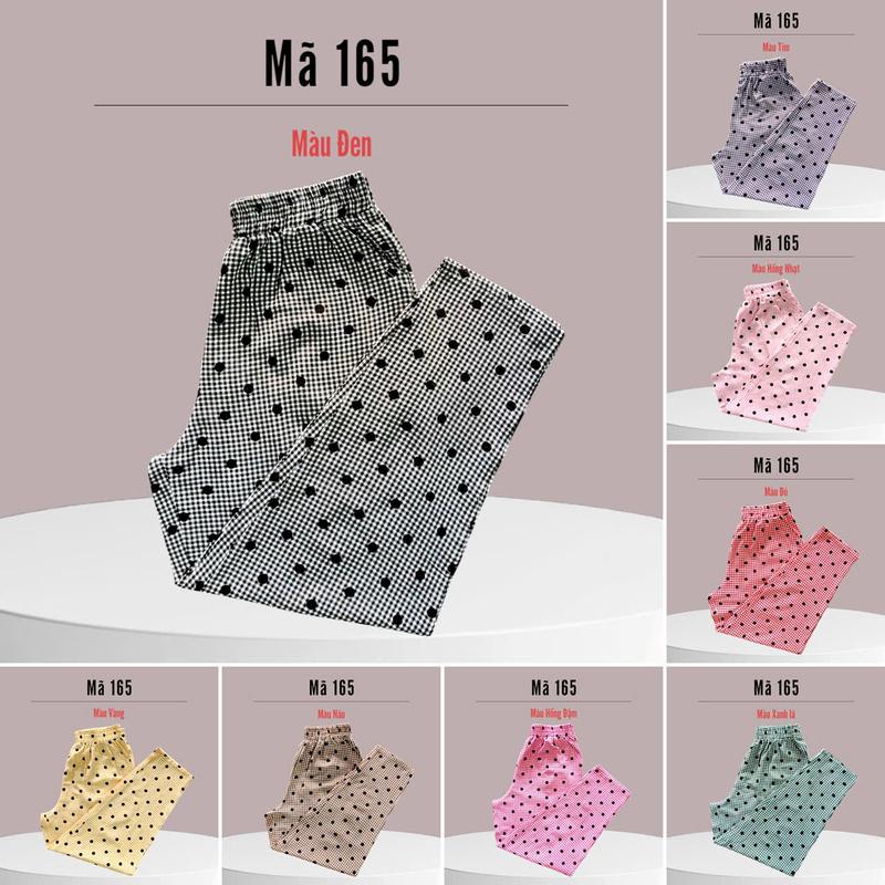 T165 Quần Baggy ống ôm Dành cho nữ - Quần Đũi in Bi - Dài 94cm Ống 16cm