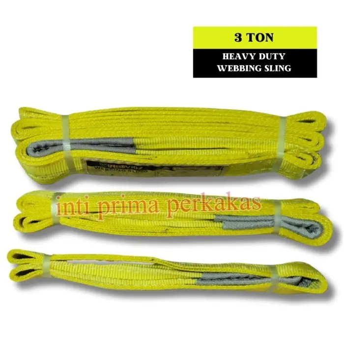 Veloz Japan Webbing Sling Belt / Tali Angkat 3Ton x 1-6 Meter Double Pry - Sling3x2M 5