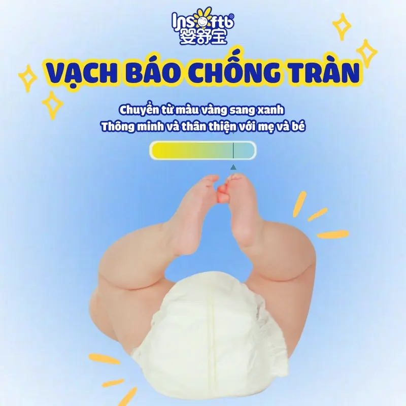 INSOFTB Tã bỉm quần cao cấp cho bé BUBBLE AU06 LƯNG BỒNG BỀNH ĐẠT CHUẨN FDA 7
