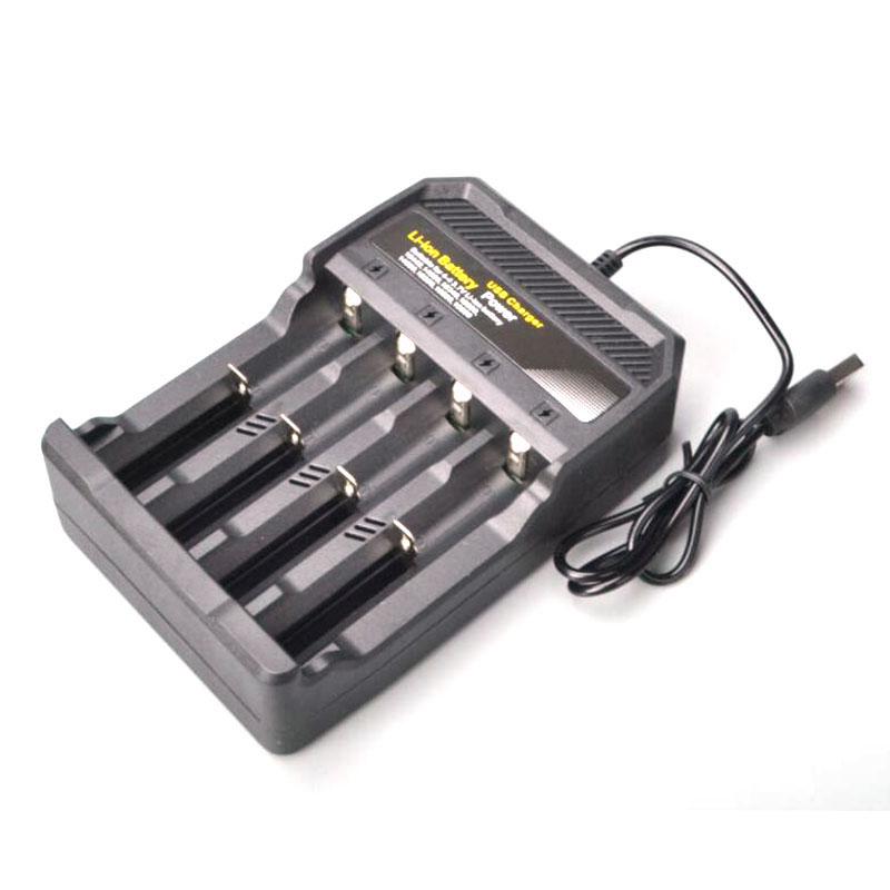 Product Introduction of Lithium-ion Charging Plug USB Ports 14500 16340 18350 18650 Li-ion Battery 4 Slots Charger Adapter F2SG 46