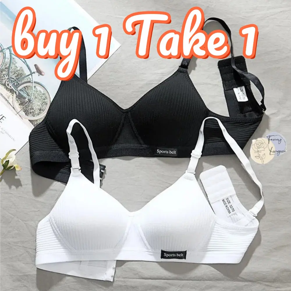 Bra Pelajar Lancar, Set 2pcs, Tiada Cincin Keluli, Bahan Kapas, Selesa, Bralette, Sesuai untuk Pakaian Kasual dan Sukan Remaja, Pakaian Dalam Tekan Tubi Wanita