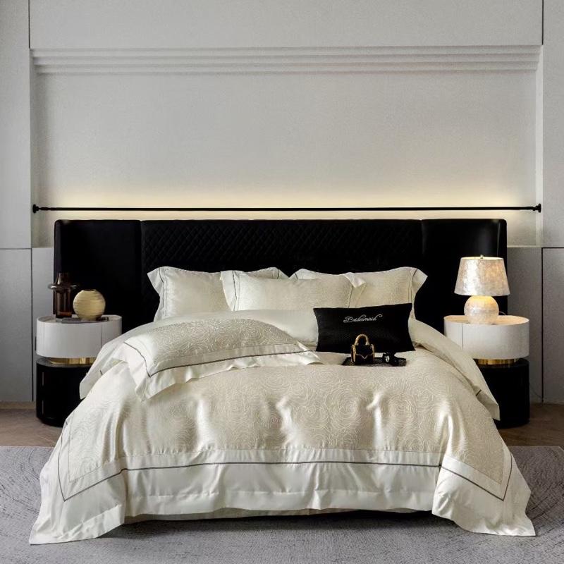 Bộ chăn ga gối Gấm lụa cao cấp 4 món sang trọng