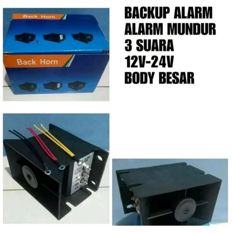 Alarm Mundur 3 Suara Nada Terbaru Ala Truck Sulawesi 12V/24V untuk Mobil, Truk, atau Bus - Car Kendaraan 3