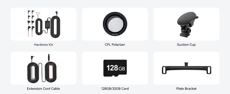 Product Introduction of REDTIGER F7N 4K Dual Dash Cam with 64GB Card, Built-in WiFi GPS Front 4K/2.5K Rear 1080P Car Dual Dash Cam, 3.2inch Screens, 170° Wide Angle, Parking Monitoring, Supports 256GB M. ax 15