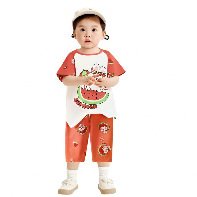 Product Introduction of TinySaya Terno Sando Kids Baby Clothes Sets,Kids Boys Clothing Set,Cartoon Rabbit Lion Design Kids Girls Clothes Suit,Child Baby Outfits,Kids Fashion Clothing Suit Unisex Cotton 2 Piece Set For 0-5 Years Old New 17