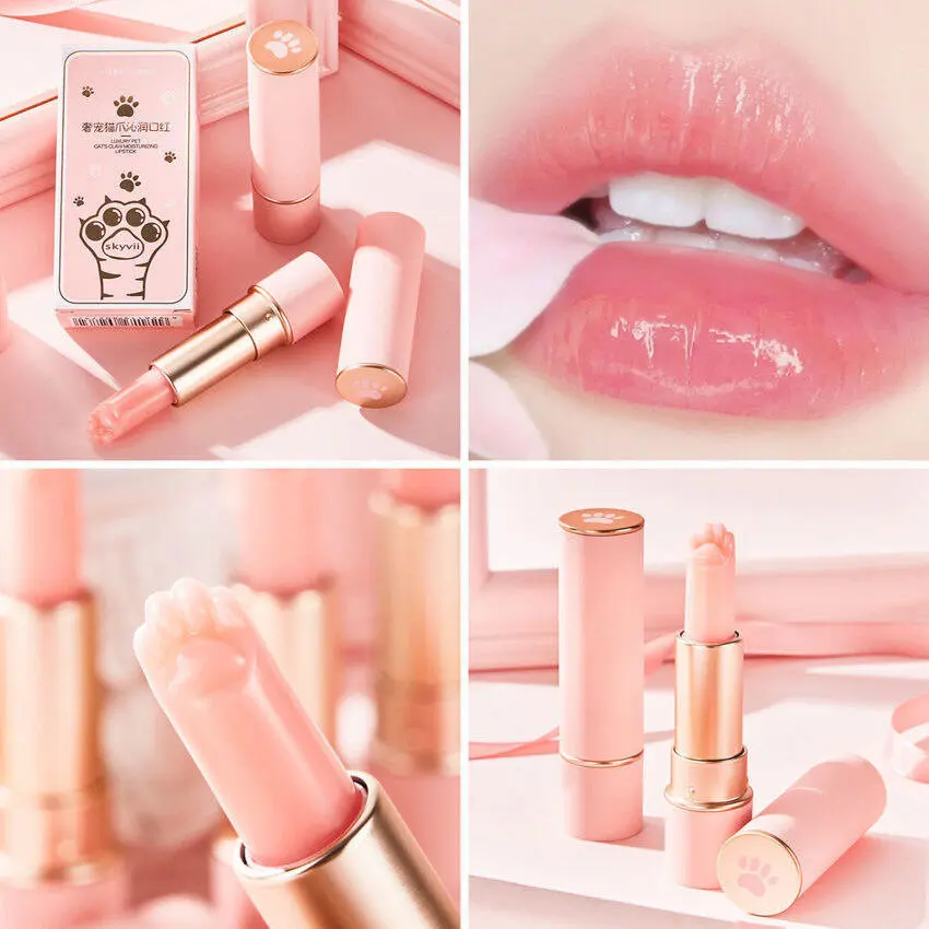 Cat Paw Color Changing Lipstick Moisturizing And Hydrating Lip Balm Fade Fine Lip Lines Anti-Dry Lip Care