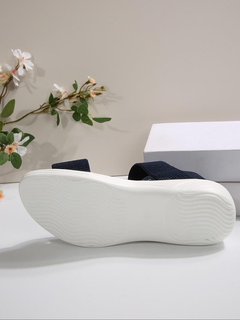 Product Introduction of Women's Fashionable Plain Color Sandals, 2024 New Style Casual Comfortable Sandals for Summer, Lightweight Breathable Shoes for Daily Wear, Girl 6
