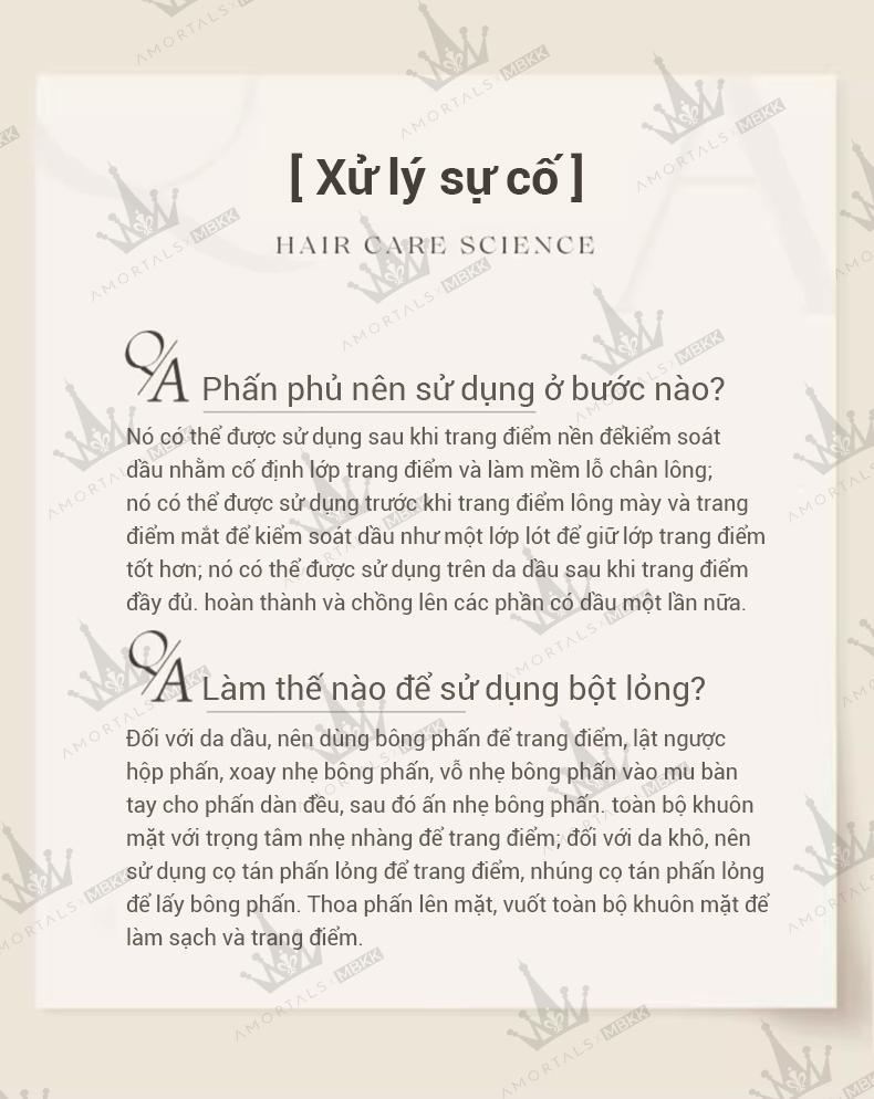 Product Introduction of Phấn phủ AMORTALS Phụ kiện tùy chọn Trang điểm kiểm soát dầu bằng lụa độ nét cao Trang điểm lâu trôi Giao hàng tận nơi nhanh chóng Cosmetic Makeup Brush Cleaners Mỹ Phẩm Women Nữ 11