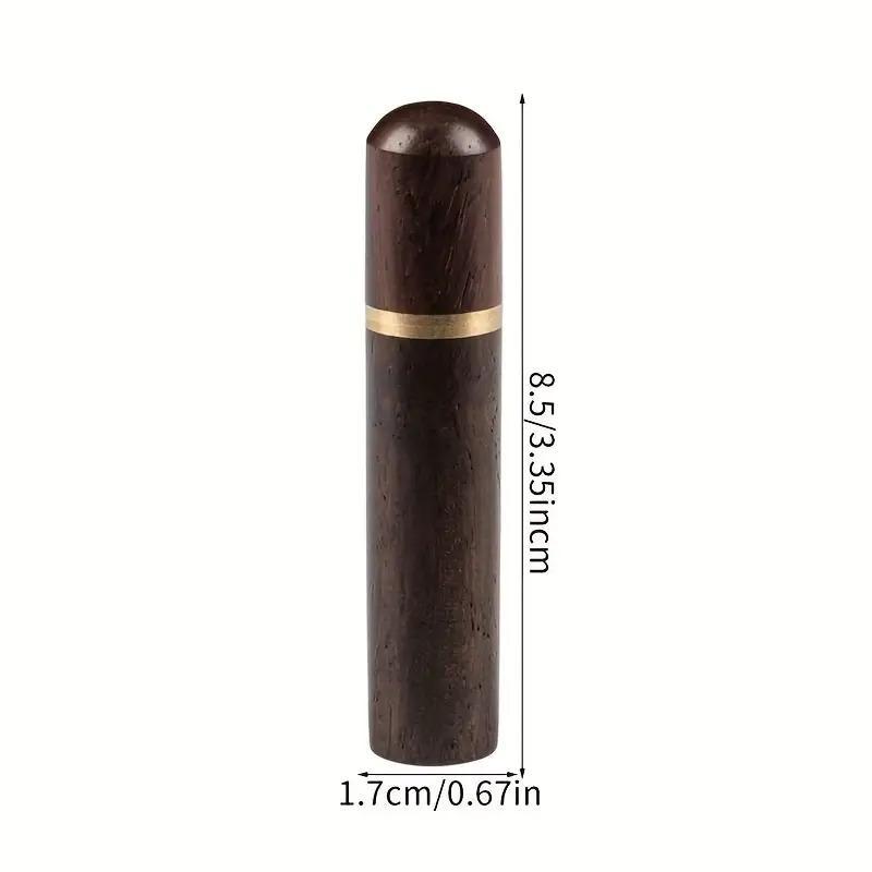 Wooden Toothpick Holder with Lid, 1 Count Portable Toothpick Dispenser without Toothpick, Toothpick Storage Container for Home 1