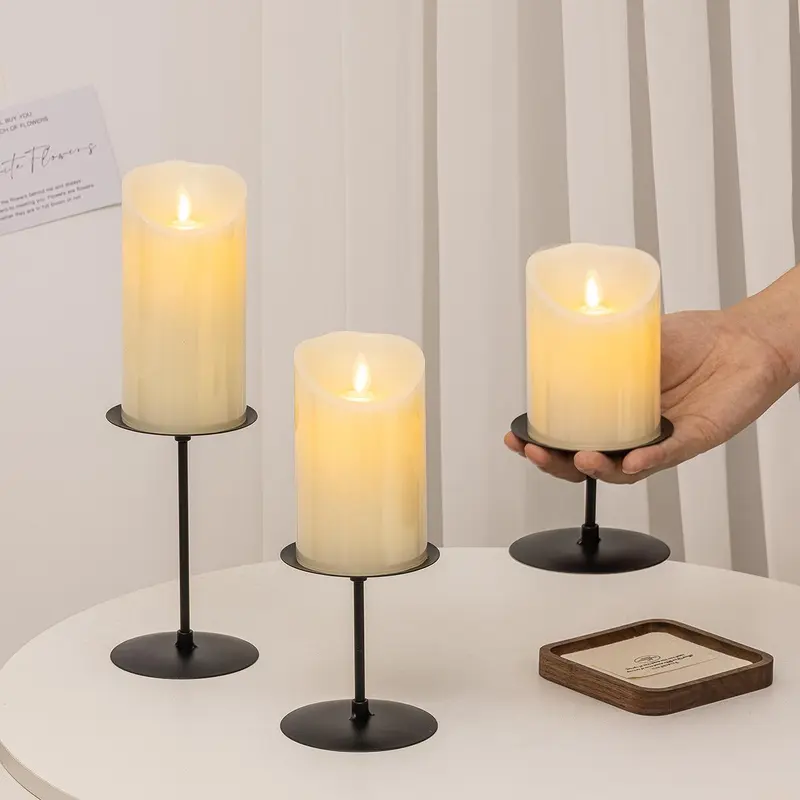 Iron Craft Candle Holder without Candle, 1 Set Elegant Candle Holder, Decorative Candle Holder for Home Dining Table, Wedding, Restaurant, Hall, Ornaments 3