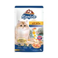 Gambar KANIVA Wet Food Pouch (70 gram)– Soft Jelly Tuna Topping Salmon dari Purrsona Kota Tangerang 1 Tokopedia