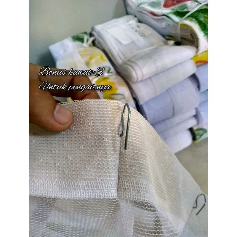 Gorden Vitrase polos cantol plisket Ukuran 200 x 200 jendela Kamar Murah bunga putih vitrase  gorden tebal Curtain 5