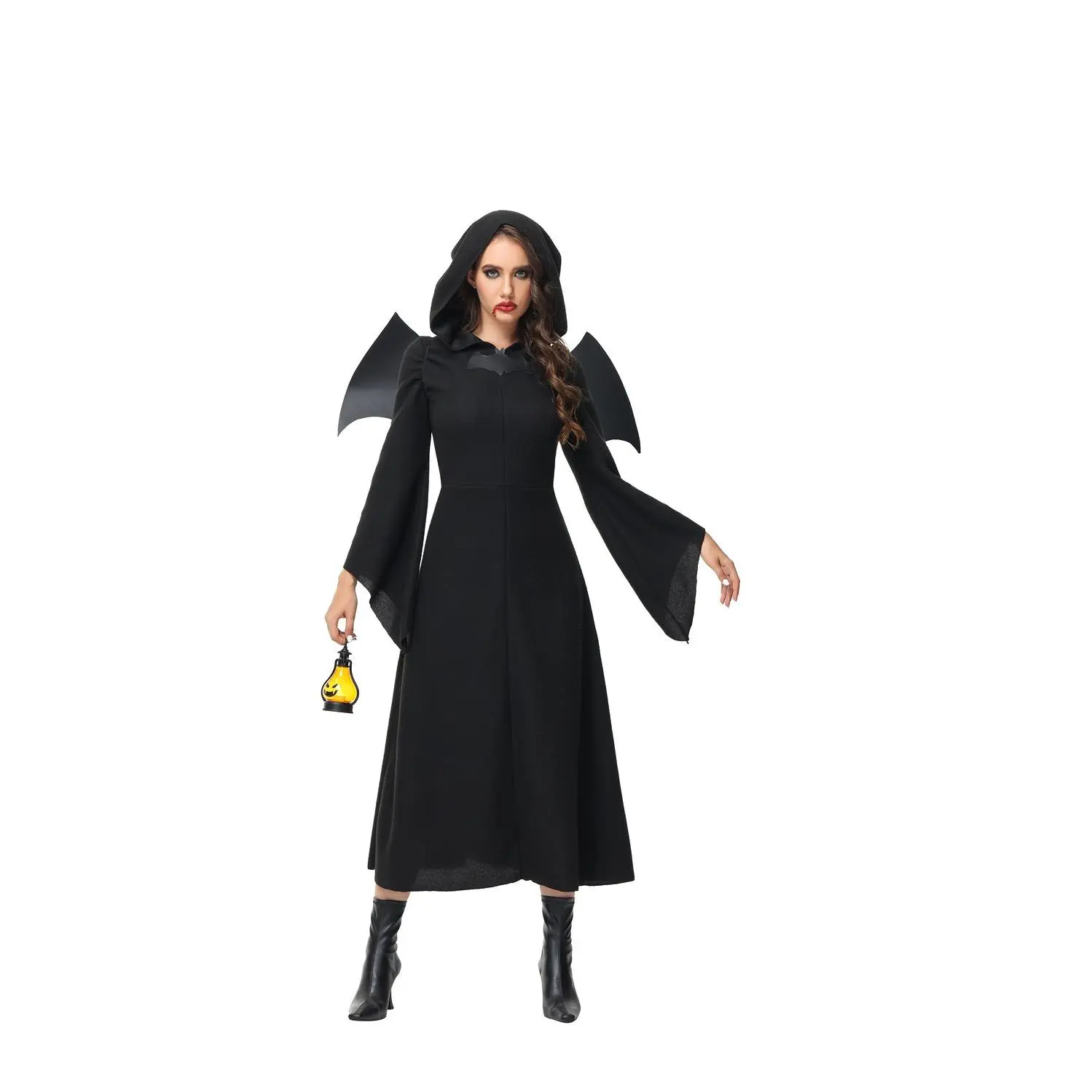 H98 - Jual Kostum Halloween malaikat maut / Black magic devil