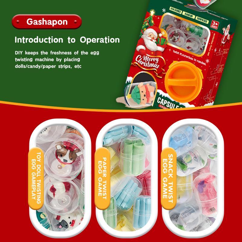 Cartoon Shape Capsule Toy, 1 Box Egg Twisting Machine, Cardboard Box Gift, Blind Box Machines with Random Capsule Toys Egg 8
