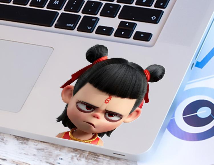 Product Introduction of New Magic Child Nezha Cartoon Movie Car Motorcycle Electric Vehicle Waterproof Sun Protection Sticker Creative Personalized Sticker Cartoon Anime Scratch Cover Funny Sticker 16