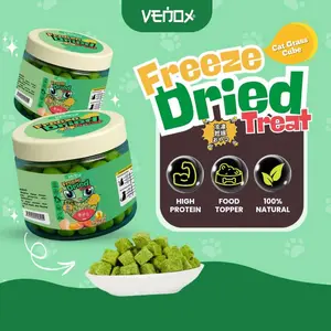 ALFAMEGA FREEZE DRIED 01 DADU GRASS - Venox Premium Freeze Dried Cat Grass Teething Stick Snack Vitamin Kucing Rumput Catnip