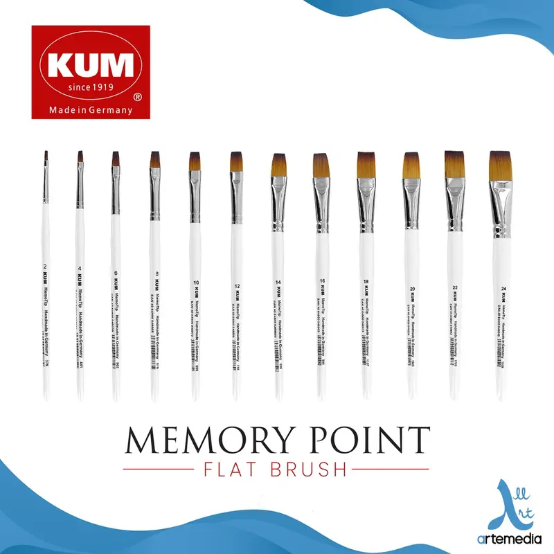 KUM Memory Point Flat Synthetic Brush Short Handle - Shop | Tokopedia