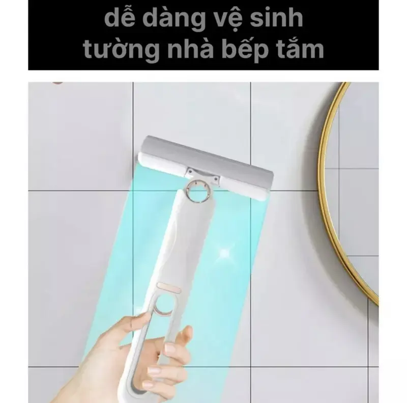 Cây Lau Chùi Tự Vắt Mini Tiện Lợi, Cây Lau Kính Ô Tô, Lau Bàn, Vệ Sinh Nhà Bếp, Phòng tắm, Sach Bóng, Không Vết Mờ Làm Sạch 4