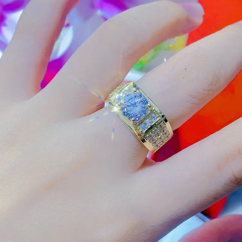 Trang Sức GG G00 - Nhẫn Nam Đính Đá Sang Trọng 6