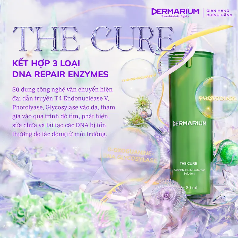Dermarium The Cure - Tinh Chất DNA Repair Enzymes Trẻ Hoá & Bảo Vệ Toàn Diện 30ml 1