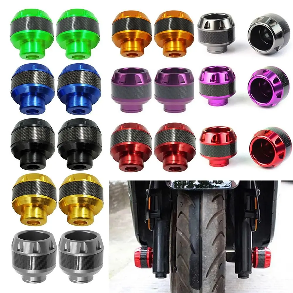 2Pcs Parts Sliders Crash Aluminum Alloy Explosion-proof Moto Safty Accessories Front Fork Cups Falling Protector