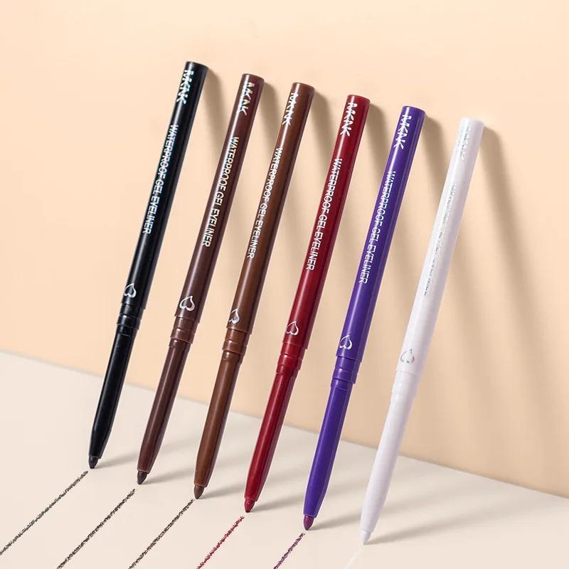 Product Introduction of Waterproof Eyeliner Pen White Black Brown Long Lasting Quick-drying Pencil Not Blooming Liquid Eyeliner Gel Eyes Makeup Cosmetic 4