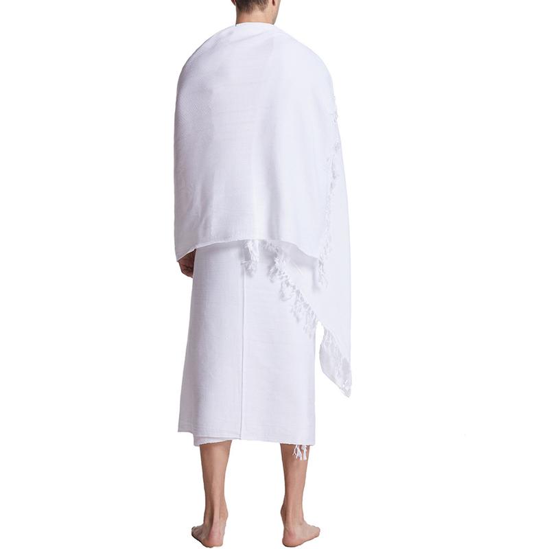 Mens Ihram Towel Hajj & Umrah White New Terry Saudi Desert Dress 6