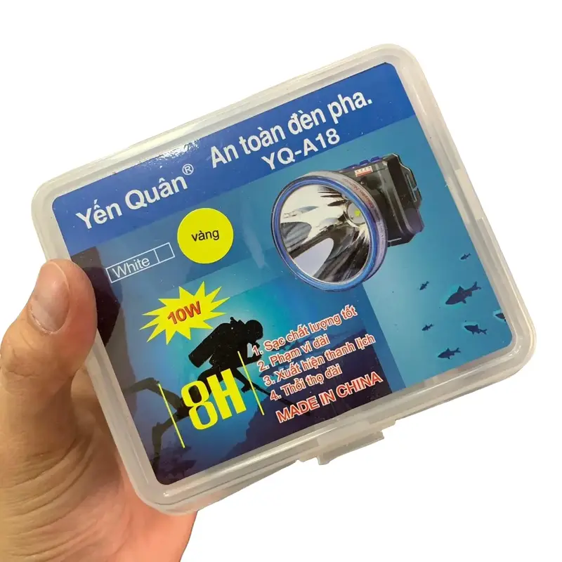 Đèn pin đội đầu chống nước, siêu sáng YQ-A18 0