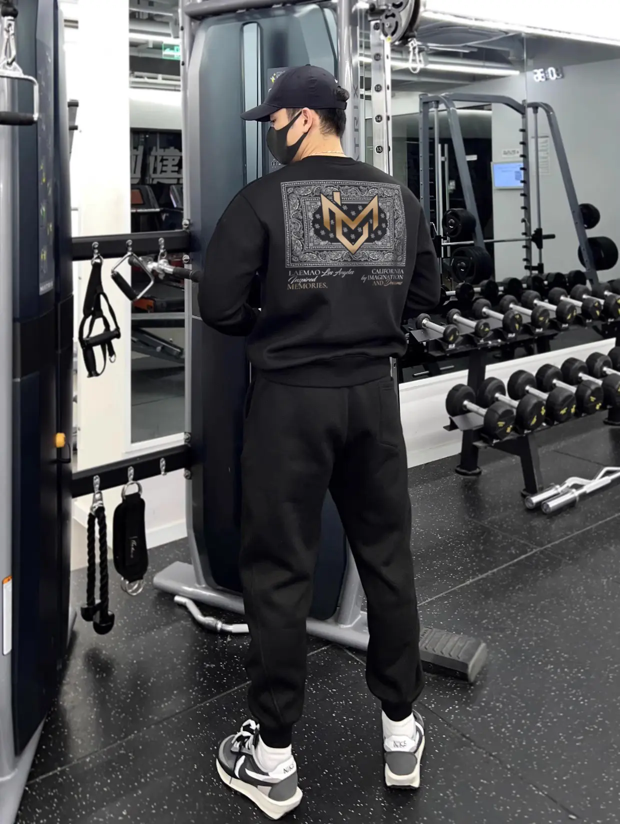 SET nỉ sweater LM BANDANA thương hiệu LAEMAO