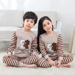 Setelan piyama Perempuan / baju tidur anak laki laki/ untuk 1-10tahun bahan kaos premium Lengan Panjang 172