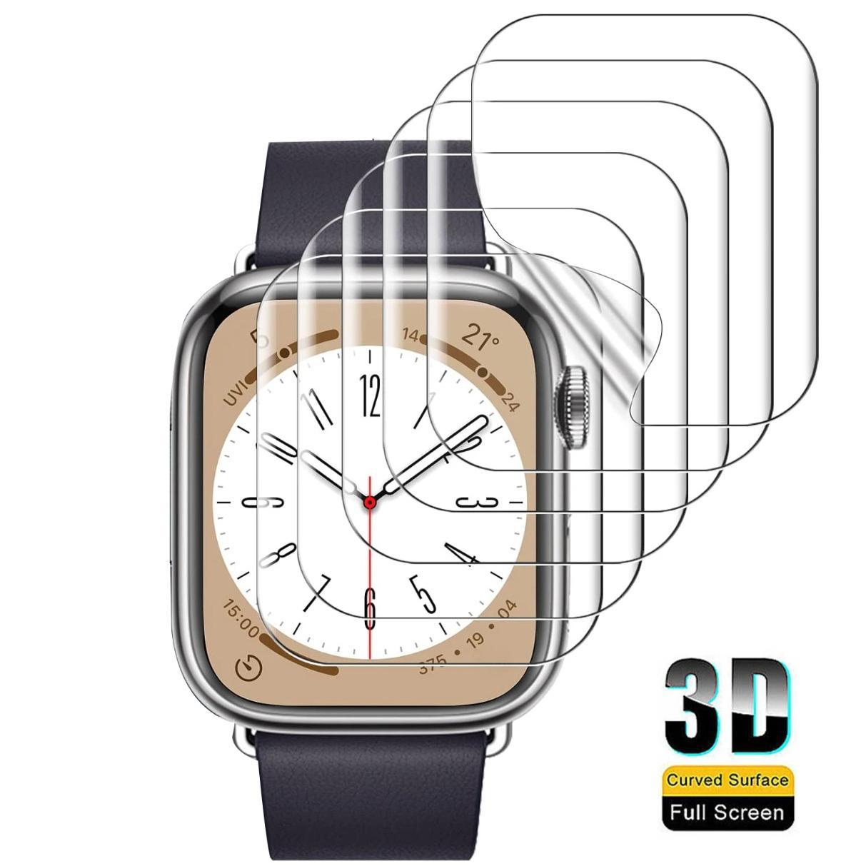 ฟิล์มกันรอย สำหรับ Apple Watch Ultra 9 8 7 6 SE 5 ฟิล์มไฮโดรเจลแบบนิ่ม เข้ากันได้กับ iWatch Serie 45