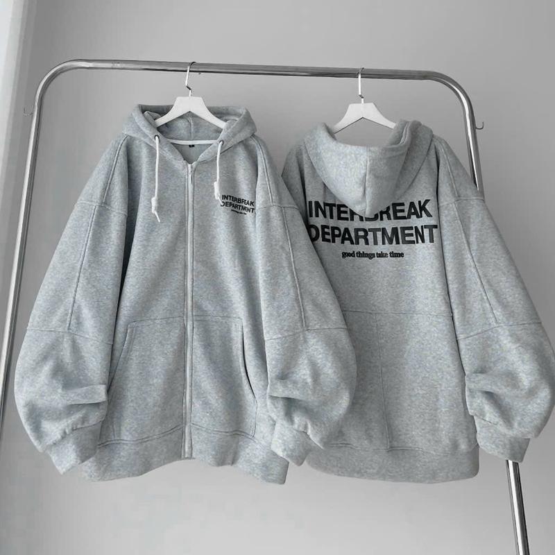 Product Introduction of [ẢNH THẬT-CÓ SẴN] Áo Khoác Nỉ Hoodie Zip INTERBREAK Nhiều Màu Form Rộng Unisex Nam Nữ - Áo Hoodie dây kéo Jaystoree áo  hoodie Top 22
