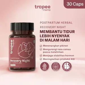 Tropee Mama Postpartum Herbal Night Capsule | Suplemen Herbal untuk Pemulihan Ibu Setelah Melahirkan