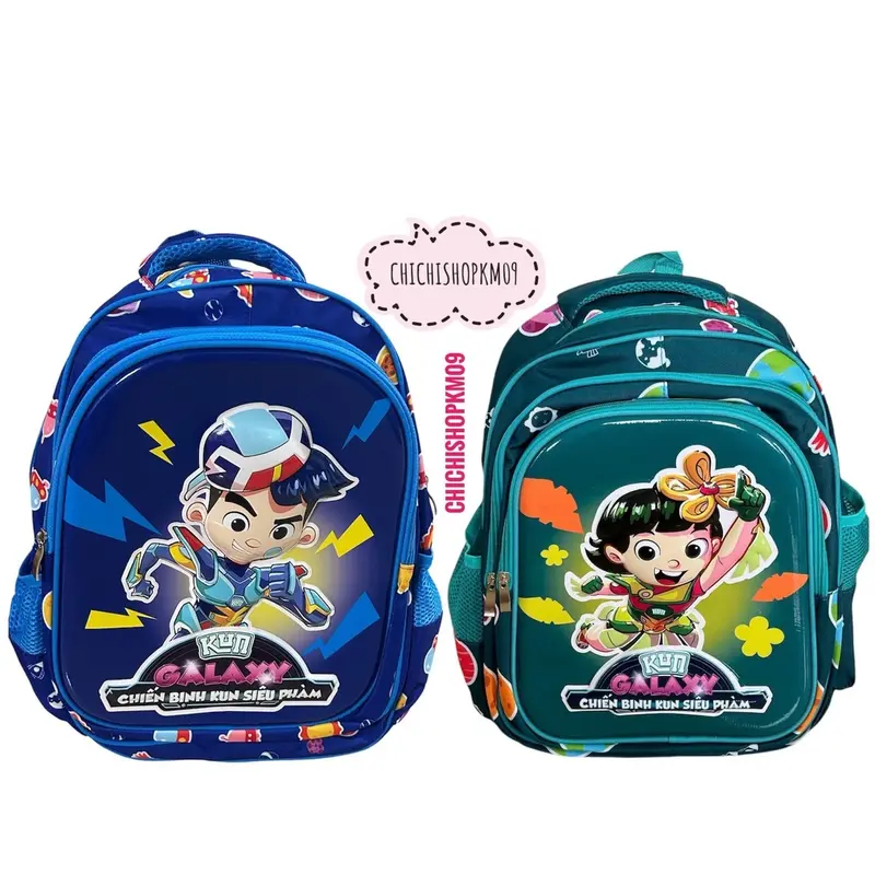 Balo Kun Siêu Phàm 42x31x21cm Mới 2024 Ba Ngăn Đựng Đồ To Cặp Đi Học Trẻ Em Tiểu Học - Vải 600D/PU, Mouse Thúc Nổi Đẹp 2