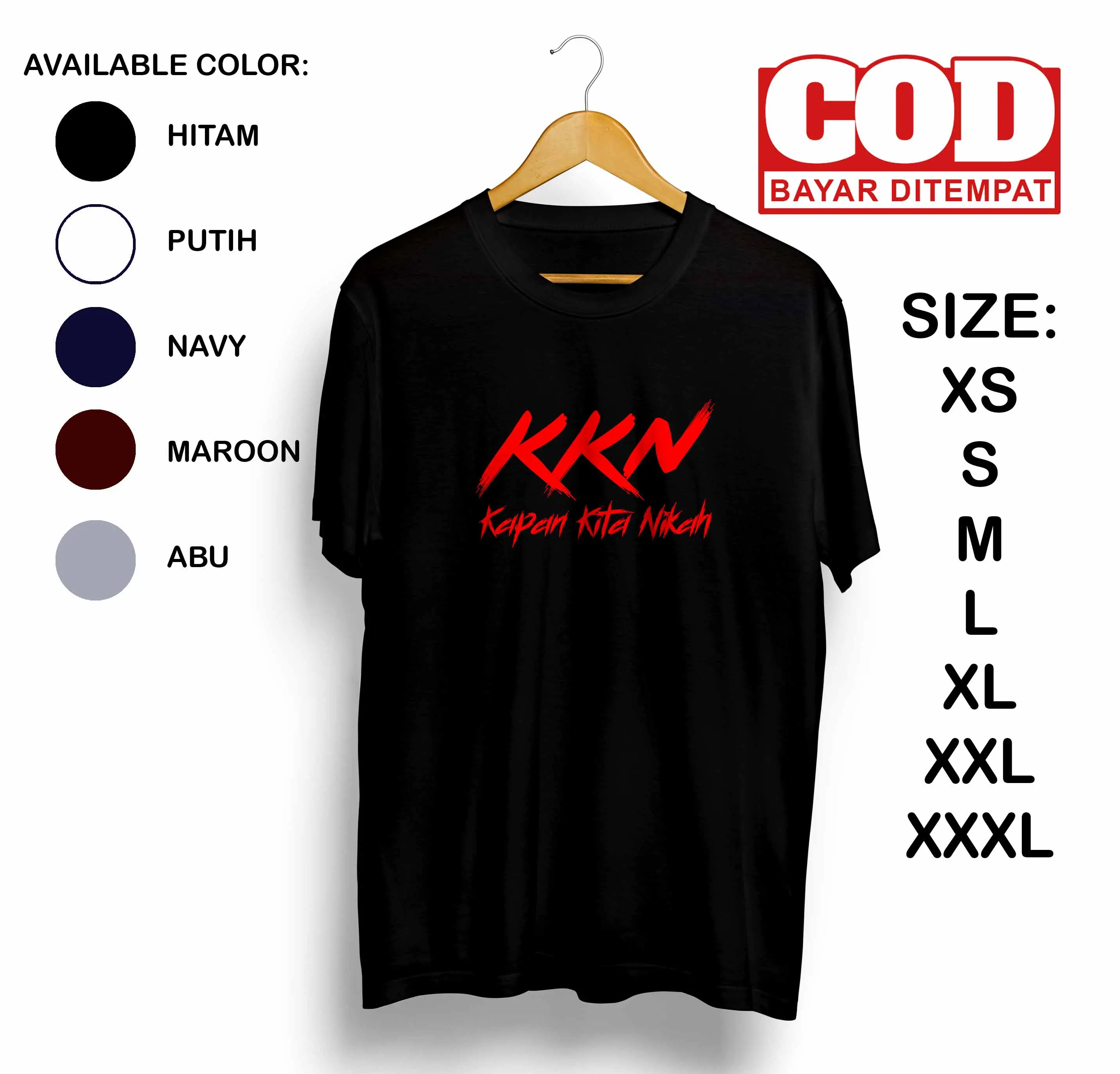 YUTAN DISTRO | KKN -TSHIRT | DISTRO | KAPAN KITA NIKAH