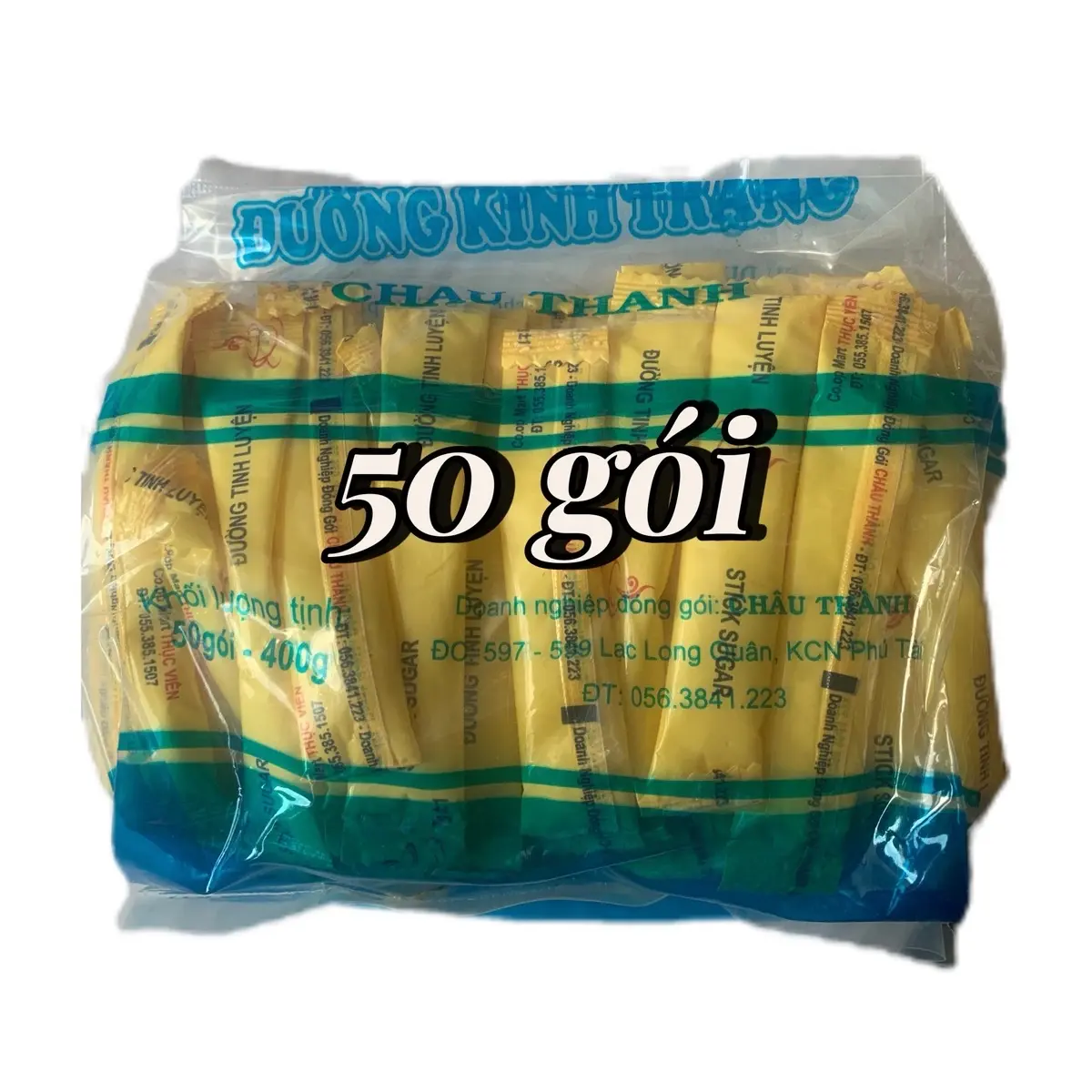 Đường que túi 50 gói 400 g - đường dành pha cà phê