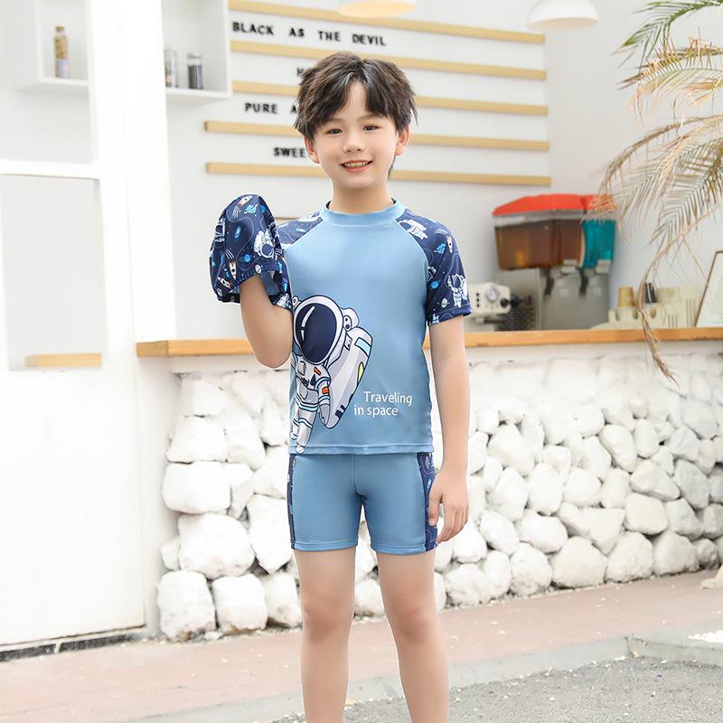 2024 New Children's Swimsuit Boys and Girls Split Quick-Drying Professional Swimwear Big Boys and Girls Swimsuit Outfit Wholesale 7