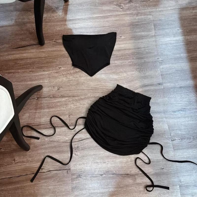  Sét Bộ nữ quần Rút Dây  Hông Sexy kèm áo yếm Gợi Cảm Sang Trọng Đi Tiệc Đi Chơi mã d64h 