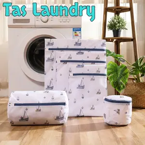 1/5PCS Tas Laundry Jaring Kantong Cucian Keranjang Pakaian Washing Bag  Mesin Cuci Kantong Bra Baju  Jaring Baju Kotor Kantong Jaring Bra  Laundry Bag Set Jaring Laundry Bag Baju Kotor Kantong Jaring Bra Laundry Tas Zipper