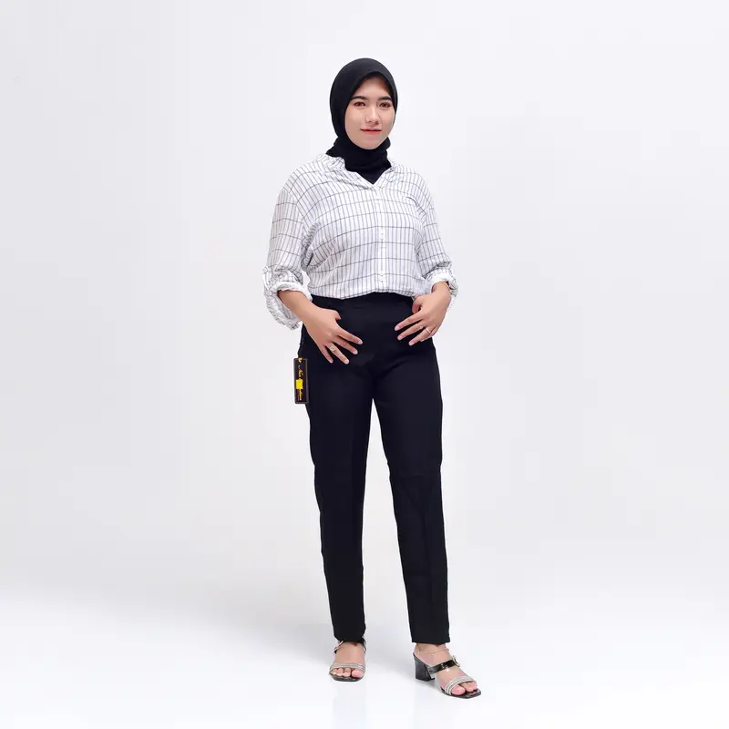 CELANA KERJA WANITA PINGGANG KARET MUAT BB 43-100kg 7