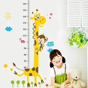 Alat Ukur Tinggi Badan Anak / Wallpaper Stiker Dinding /  Pengukur Tinggi Badan Anak /   Pengukur Tinggi Badan Anak Karakter Unik