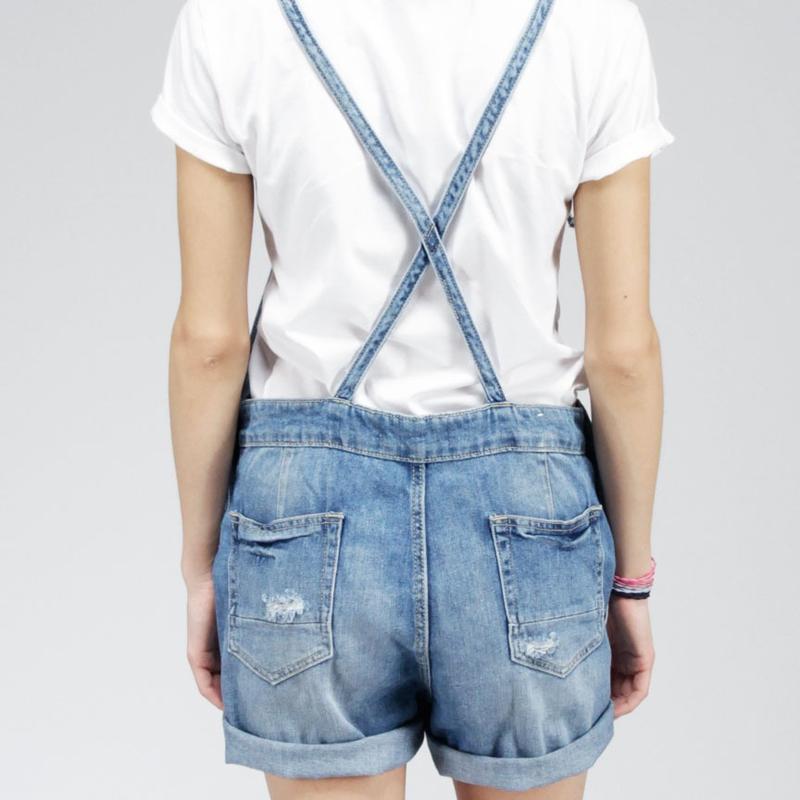Ninety Degrees Short Overall A01 Series Light Blue 41A01D3LL 1