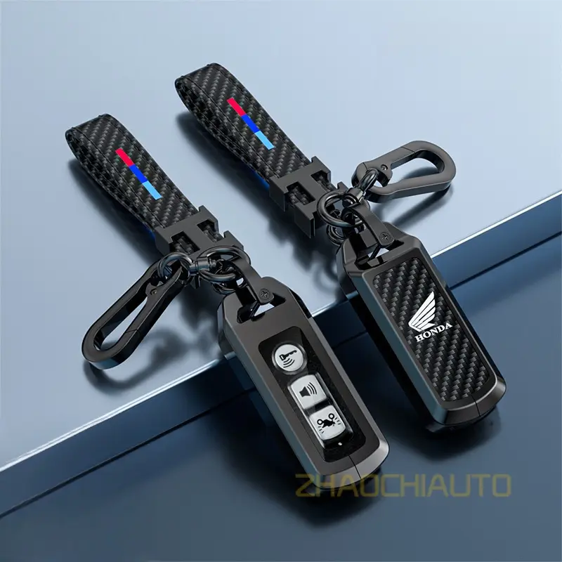 Vỏ Bọc Chìa Khóa Điều Khiển Từ Xa Xe Hơi, Chất Liệu Hợp Kim Kẽm, Dành Cho Honda Pcx160, Adv150, Sh125, Click160, Adv350, Sh350, Forza300, Forza350, Pxc150, Click 150 0