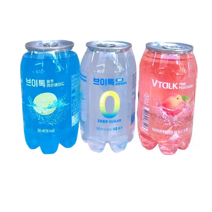 NƯỚC GIẢI KHÁT VTALK vị đào, chanh Hàn Quốc  350ML Chanh Dây Food Vị Chanh