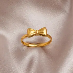 Adore Cincin Titanium Wanita Spesial Kado Anniversary Model Pita Korean Style - 1198