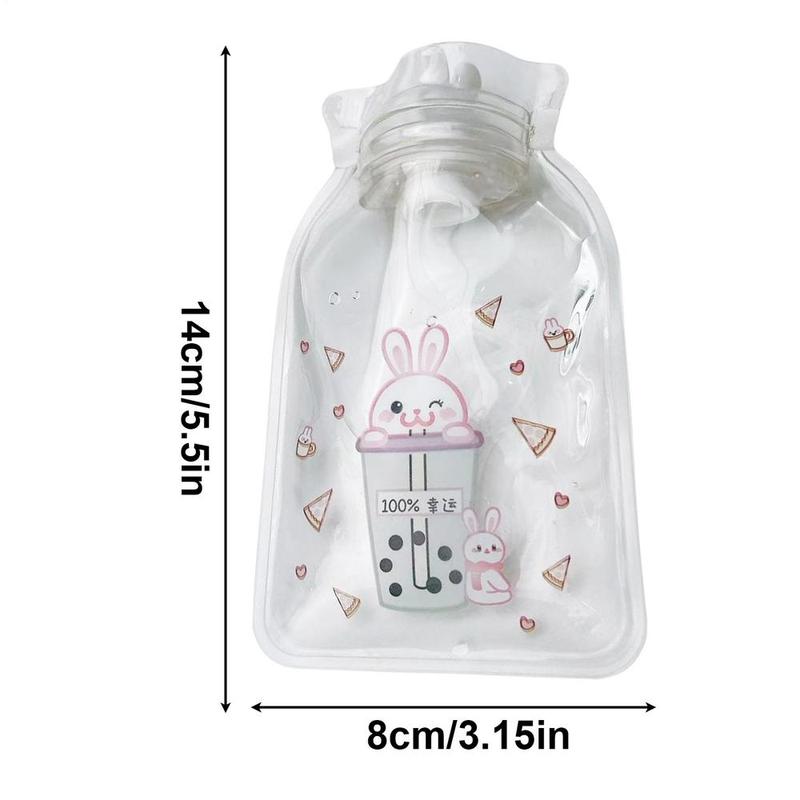 Product Introduction of Hot Bottle Water Bag 160ml Clear Heated Water Bottle Small Hot Water Bladder Hot Water Pouch Hot Water Pad Water Pack For winter Lightweight Thick 11