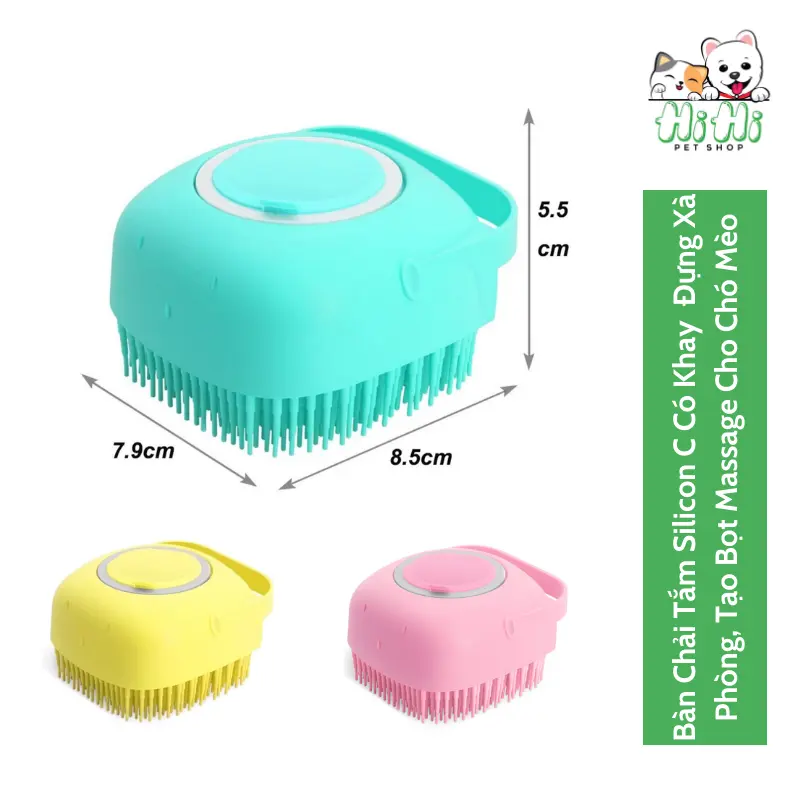 Combo dụng cụ tắm và sữa tắm Dorrikey 510ml cho chó mèo 5