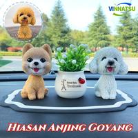 Gambar Vinnatsu-Pajangan Dashboard Mobil Anak Anjing Lucu Ornamen Mobil Yang Kreatif Dan Lucu  Bobble Head Cute Puppy Dog Anjing Goyang Kepala Mainan - Teddy Putih dari Vinnatsu Kab. Tangerang 1 Tokopedia