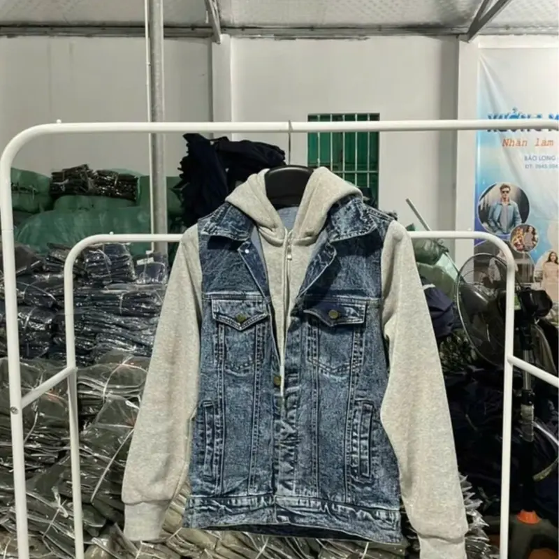 ÁO ĐÔI BÒ MŨ NỈ NAM NỮ , PHỐI TAY MŨ NỈ 2 LỚP DÀY DẶN TRẺ TRUNG Hoodie 2